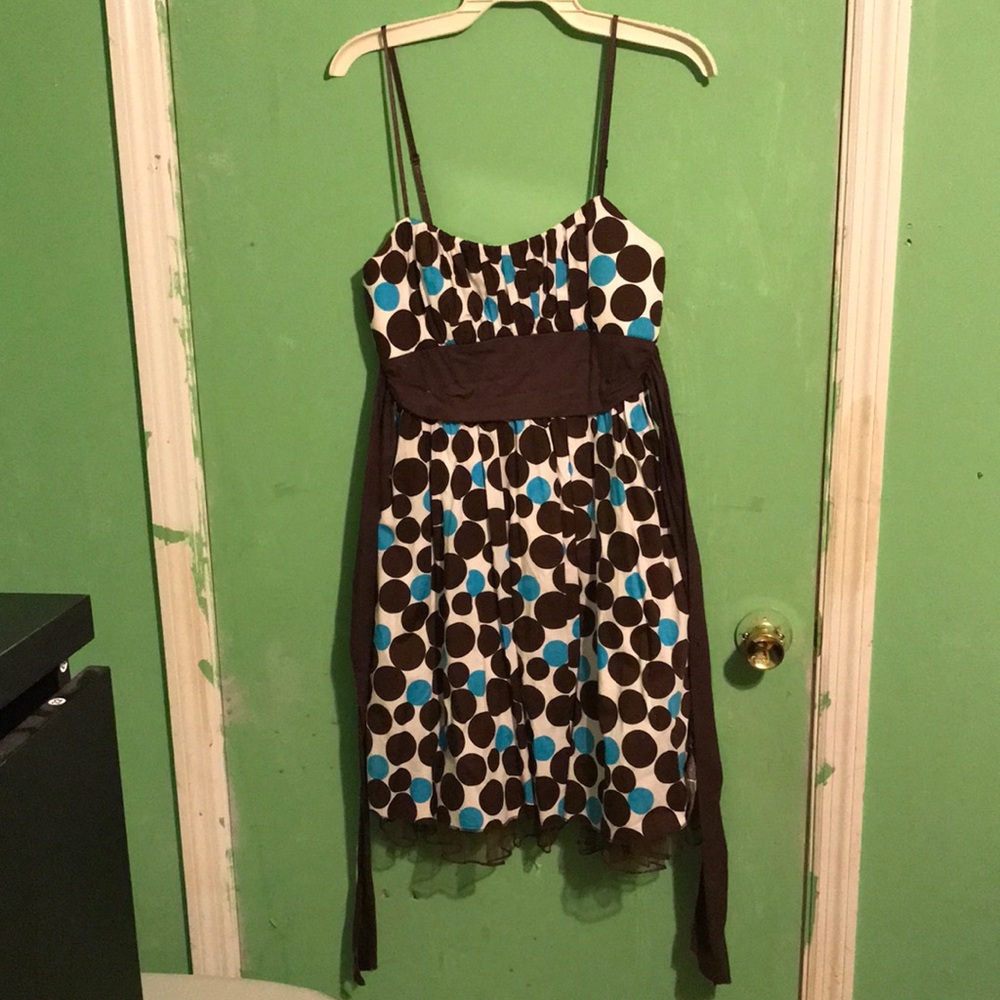 Polka dot swing dress